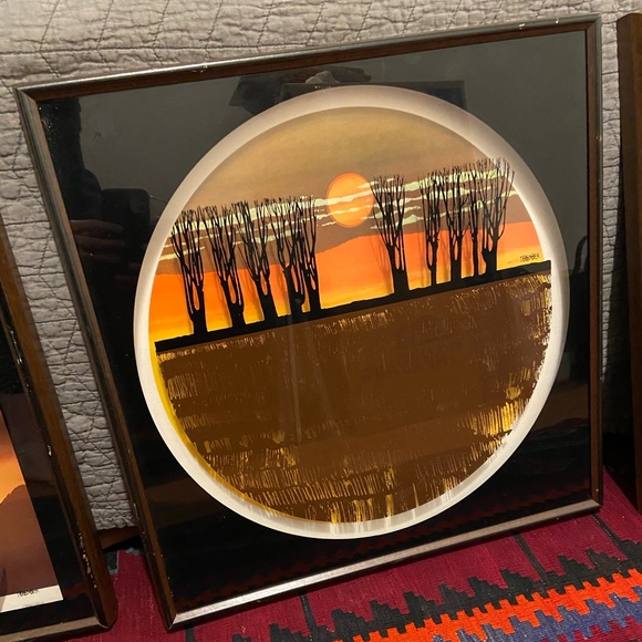 Vintage Other - Vintage RARE Virgil Thrasher 3D Shadowbox Art 1/3